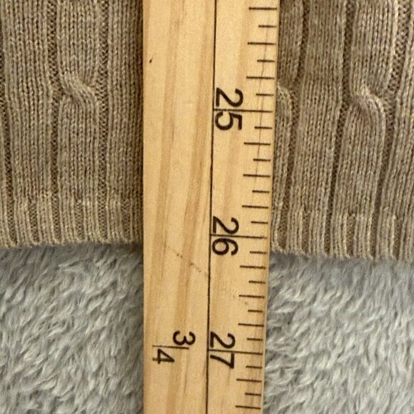 Evan Picone Plus Size 3X Tan Ribbed Mock Neck Sweater Long Sleeve Pullover - Picture 15 of 16